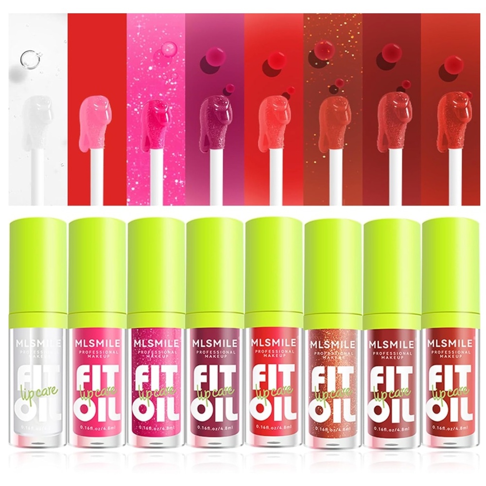 NIB  Set of 8 Lip Oil-Lip Glaze